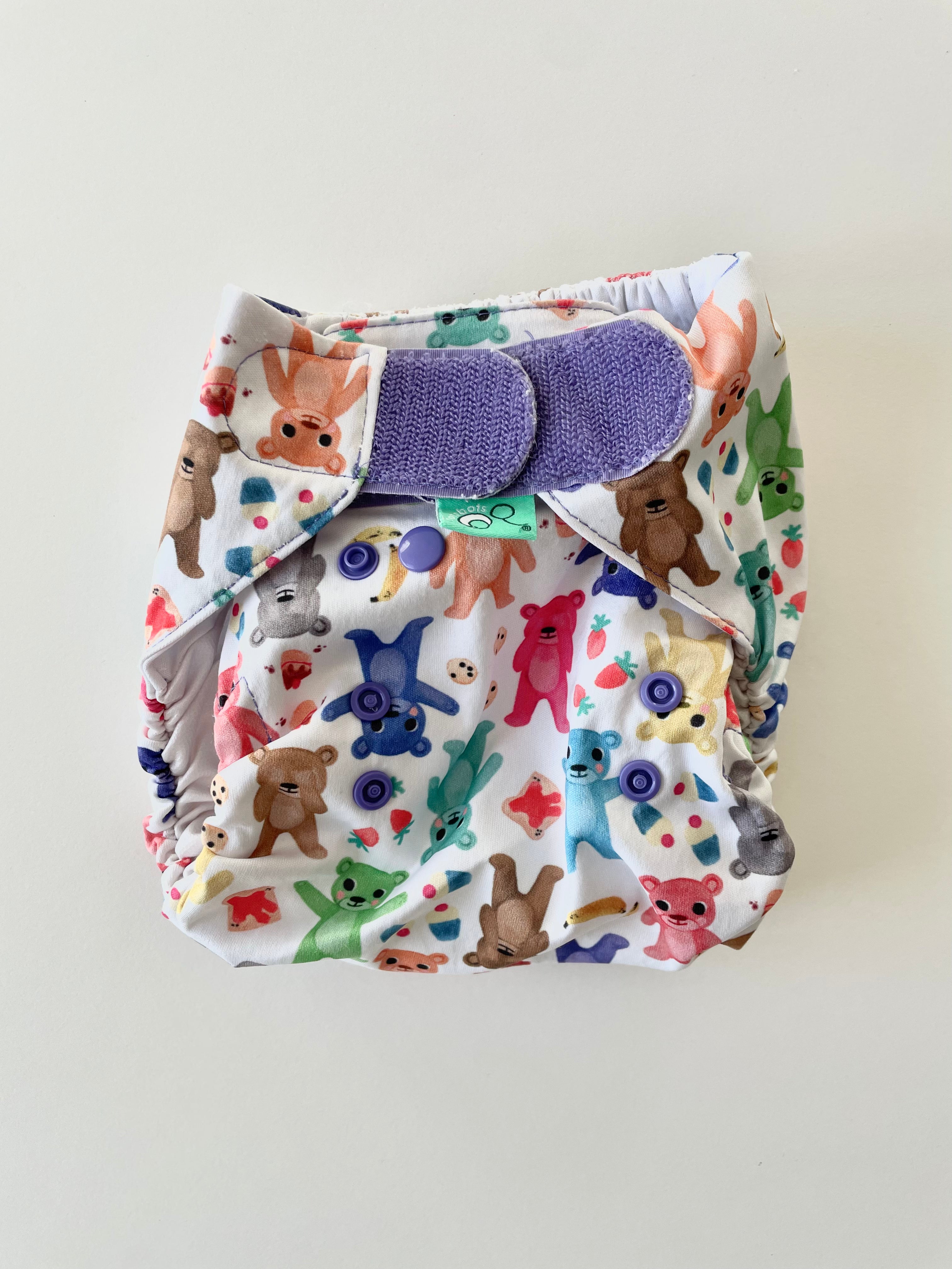 Pre-Loved TotsBots Size 2 - Nappy Cover - Bear