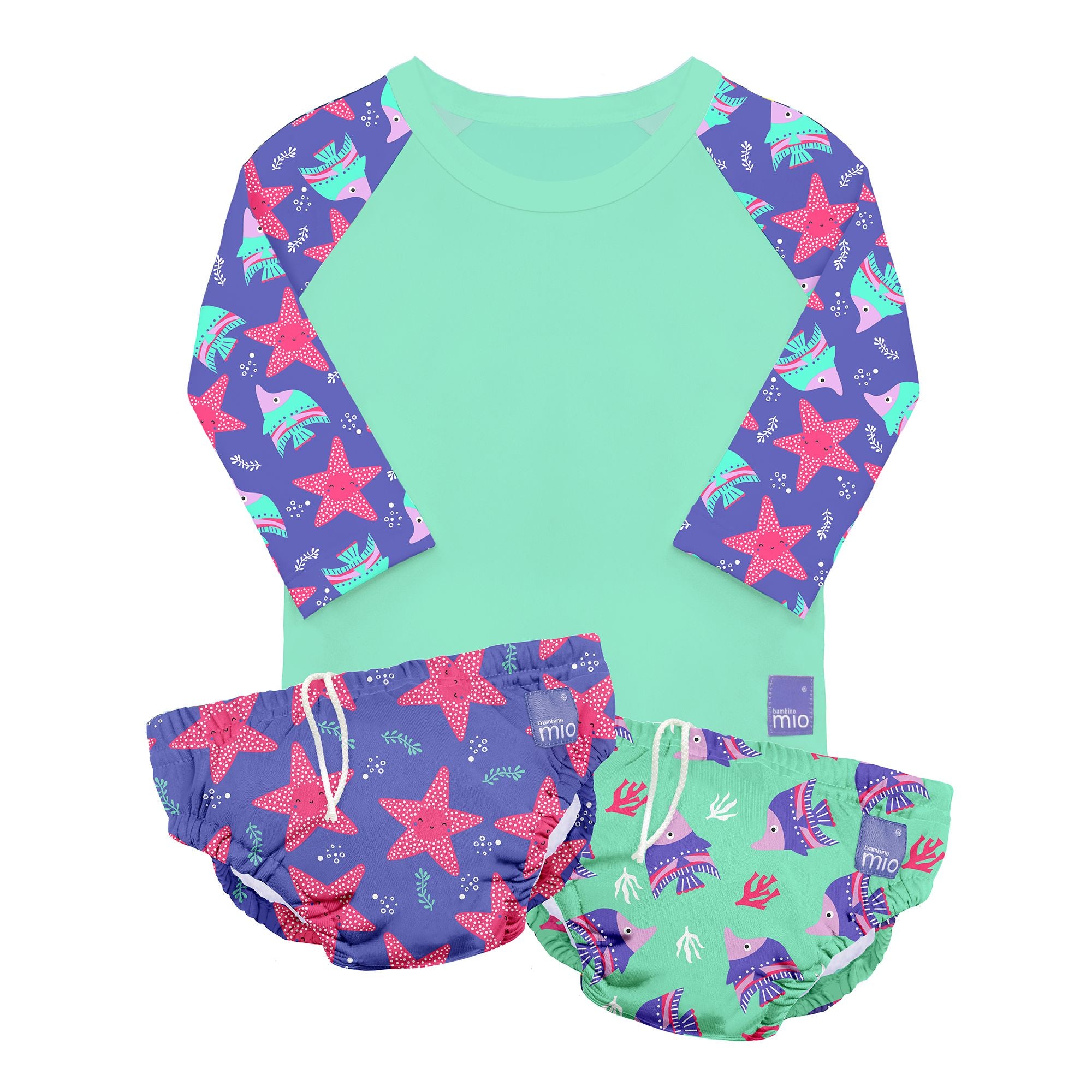 The Cloth Nappy Company Malta Bambino Mio Swim Set Violet