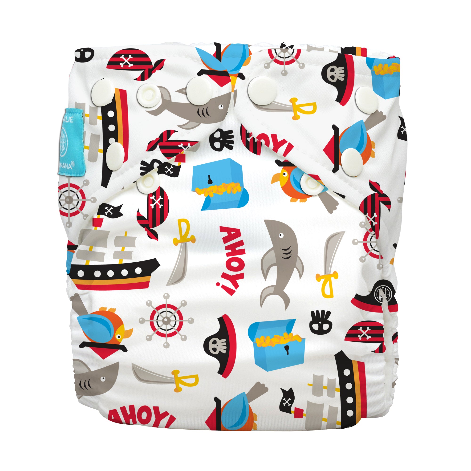 Charlie Banana One Size Hybrid Pocket Nappy Pirates The Cloth Nappy Company Malta