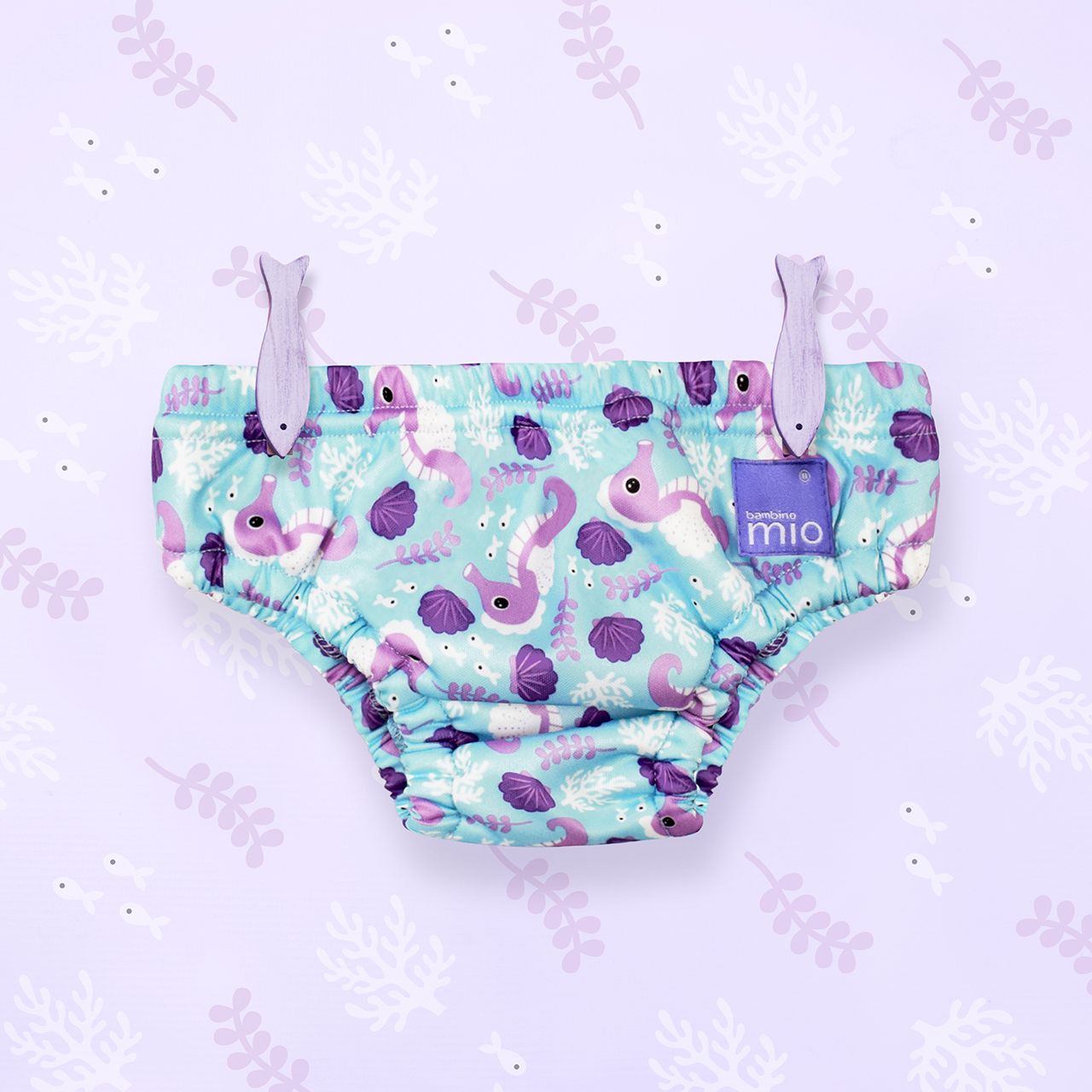 The Cloth Nappy Company Malta Bambino Mio Swim Nappy Seahorse lifestyle