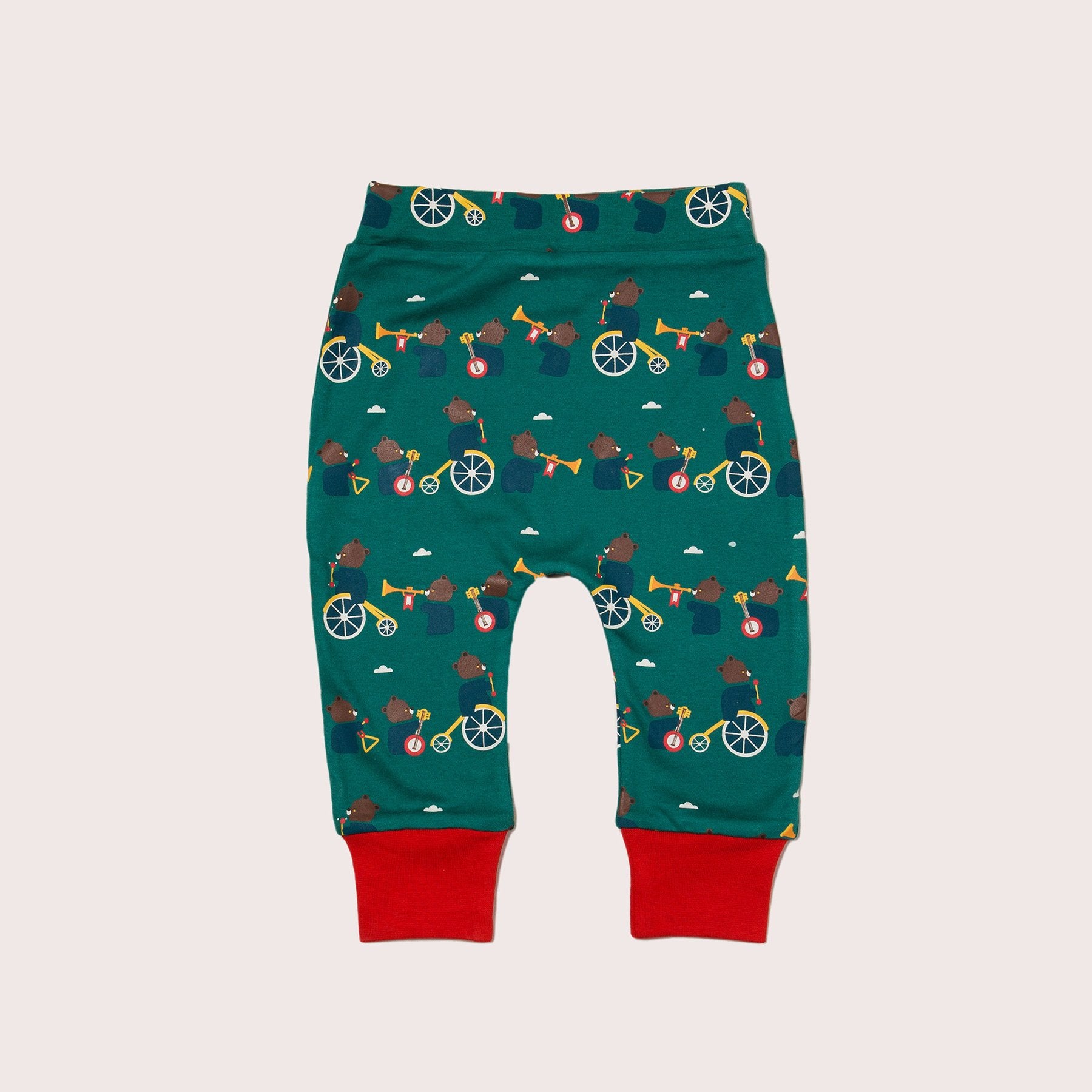 The Cloth Nappy Company Malta Little Green Radicals Bear Jamboree Joggers 1