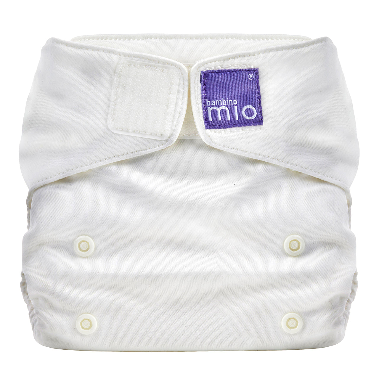 The Cloth Nappy Company Malta Bambino Mio Miosolo white marshmallow reusable nappy diaper