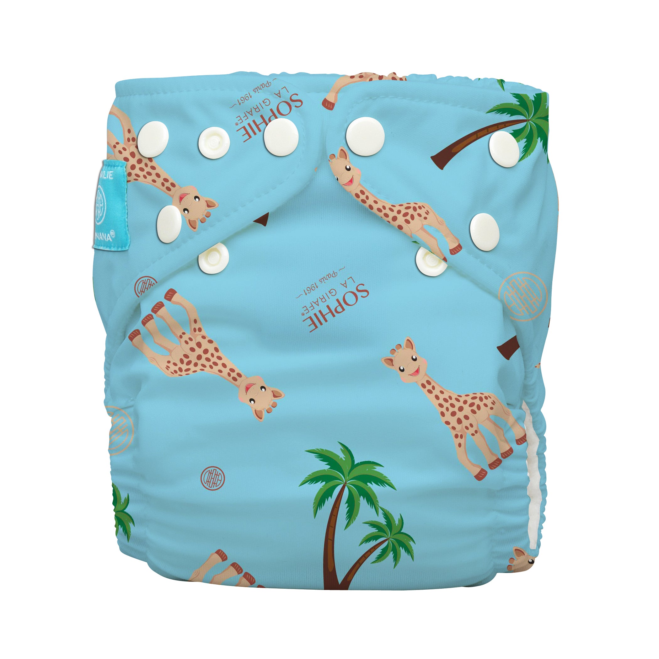 Charlie Banana One Size Hybrid Pocket Nappy Sophie Coco Blue The Cloth Nappy Company Malta