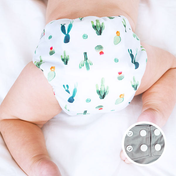 The Cloth Nappy Company La Petite Ourse All in One Nappy cactus