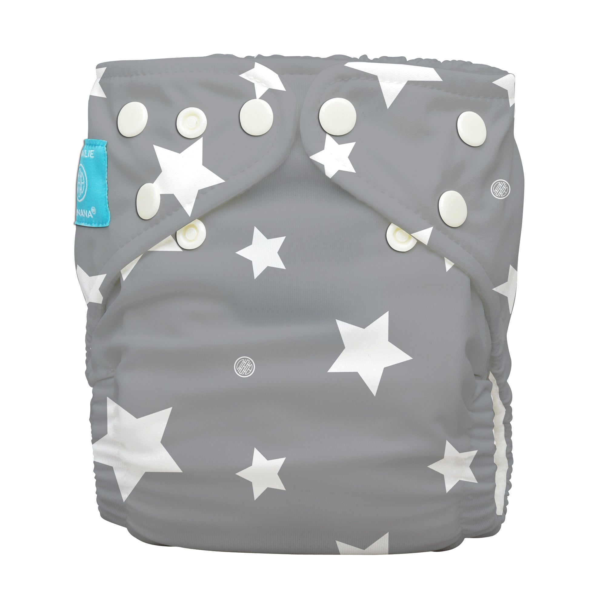 Charlie Banana One Size Hybrid Pocket Nappy Twinkle Little Star White The Cloth Nappy Company Malta