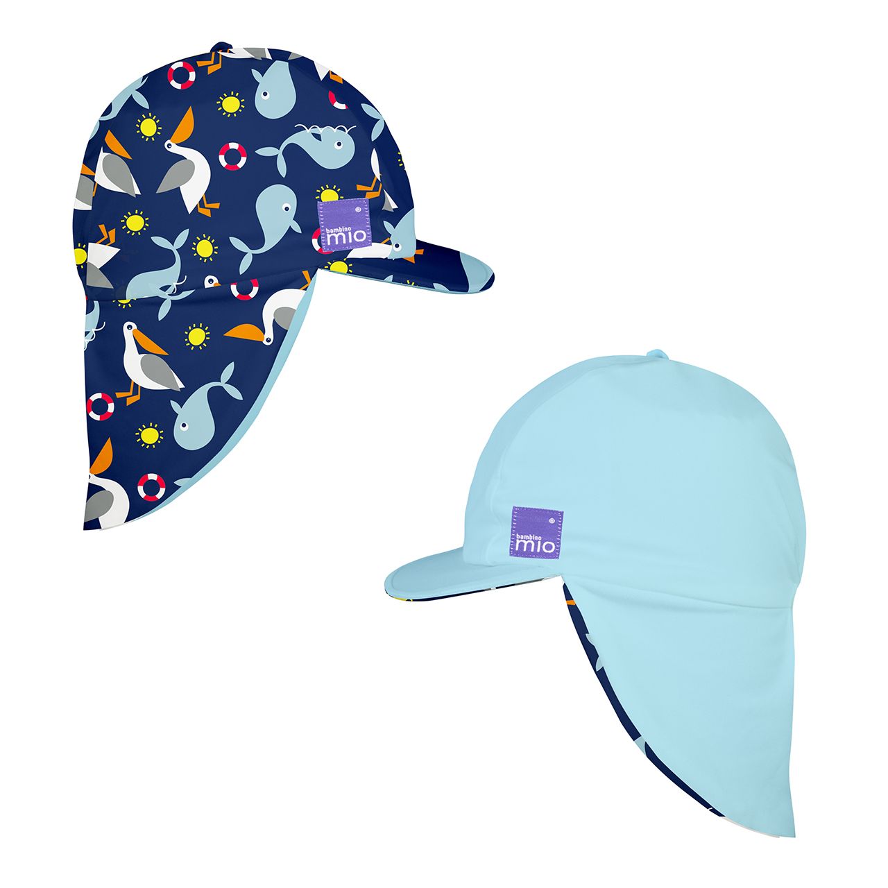 The Cloth Nappy Company Malta Bambino Mio Reversible Swim Hat Nautical 1