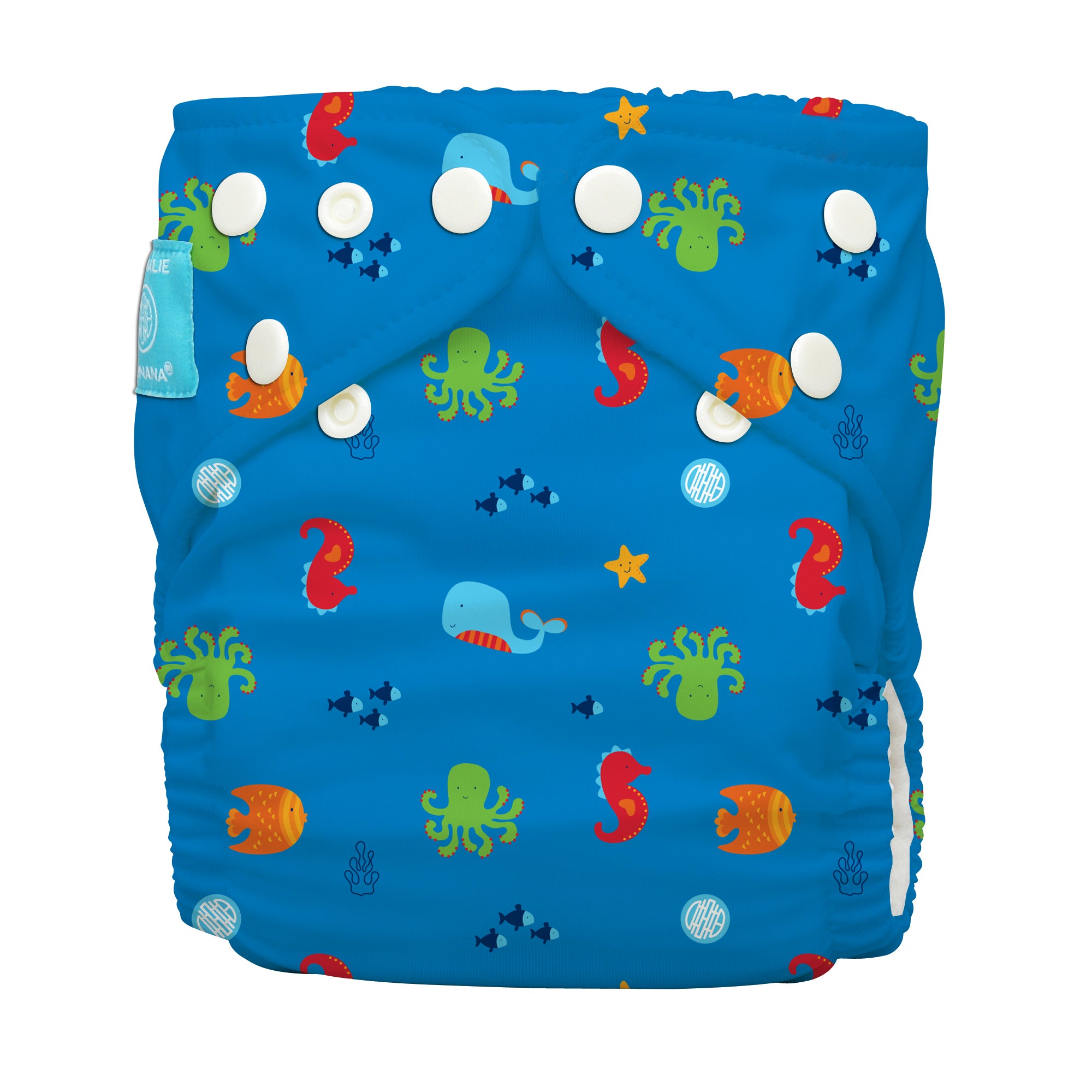 Charlie Banana One Size Hybrid Pocket Nappy Under the sea The Cloth Nappy Company Malta