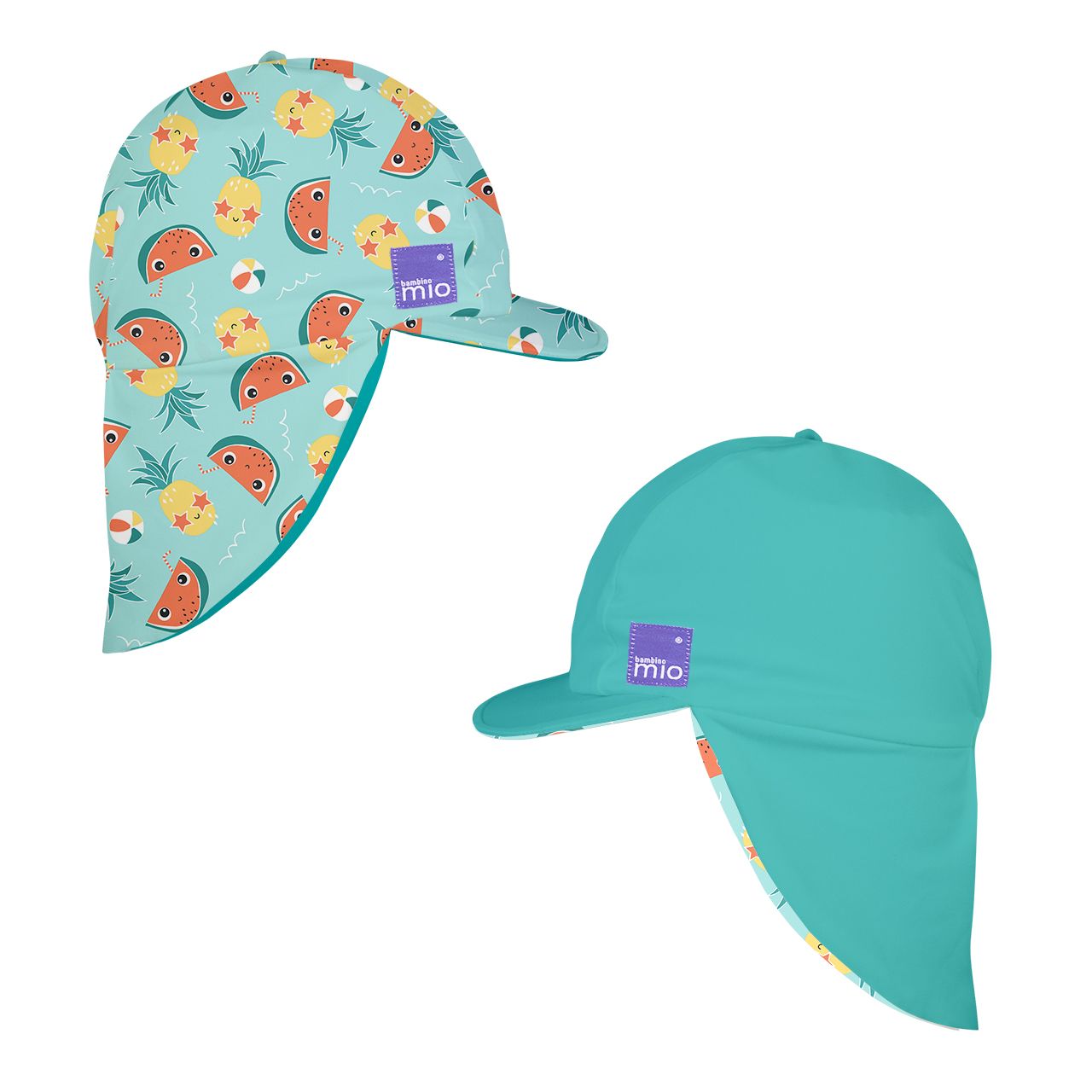 The Cloth Nappy Company Malta Bambino Mio Reversible Swim Hat Tropical 1