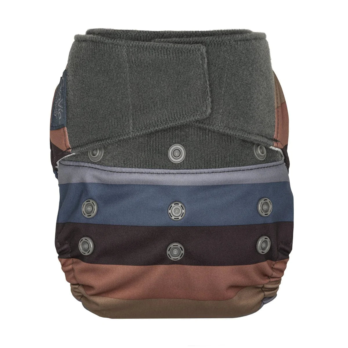 The Cloth Nappy Company Malta Grovia Hybrid Diaper Shell Green Reusable Hook and Loop Velcro Rowan