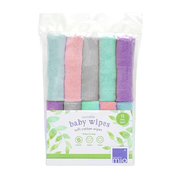 Bambino Mio Reusable Baby Wipes 10x