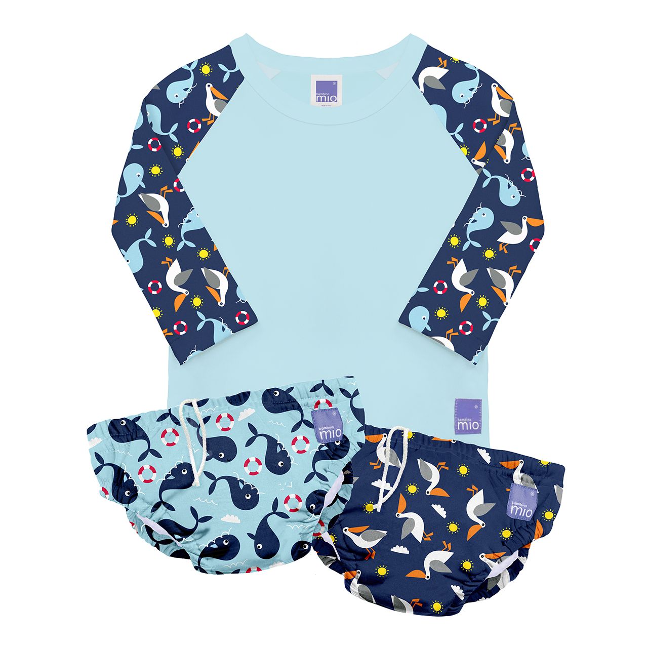 The Cloth Nappy Company Malta Bambino Mio Swim Set Nautical